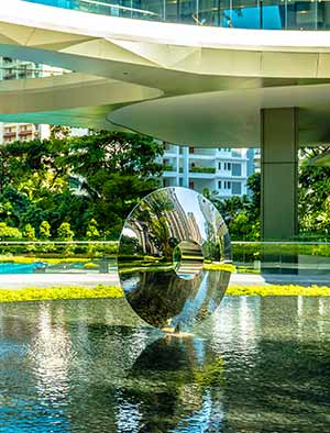 Real estate art for two high-end condominium towers, Singapore