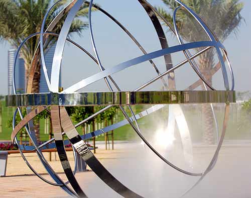 Custom sculptures and water features, Zabeel Park, Dubai