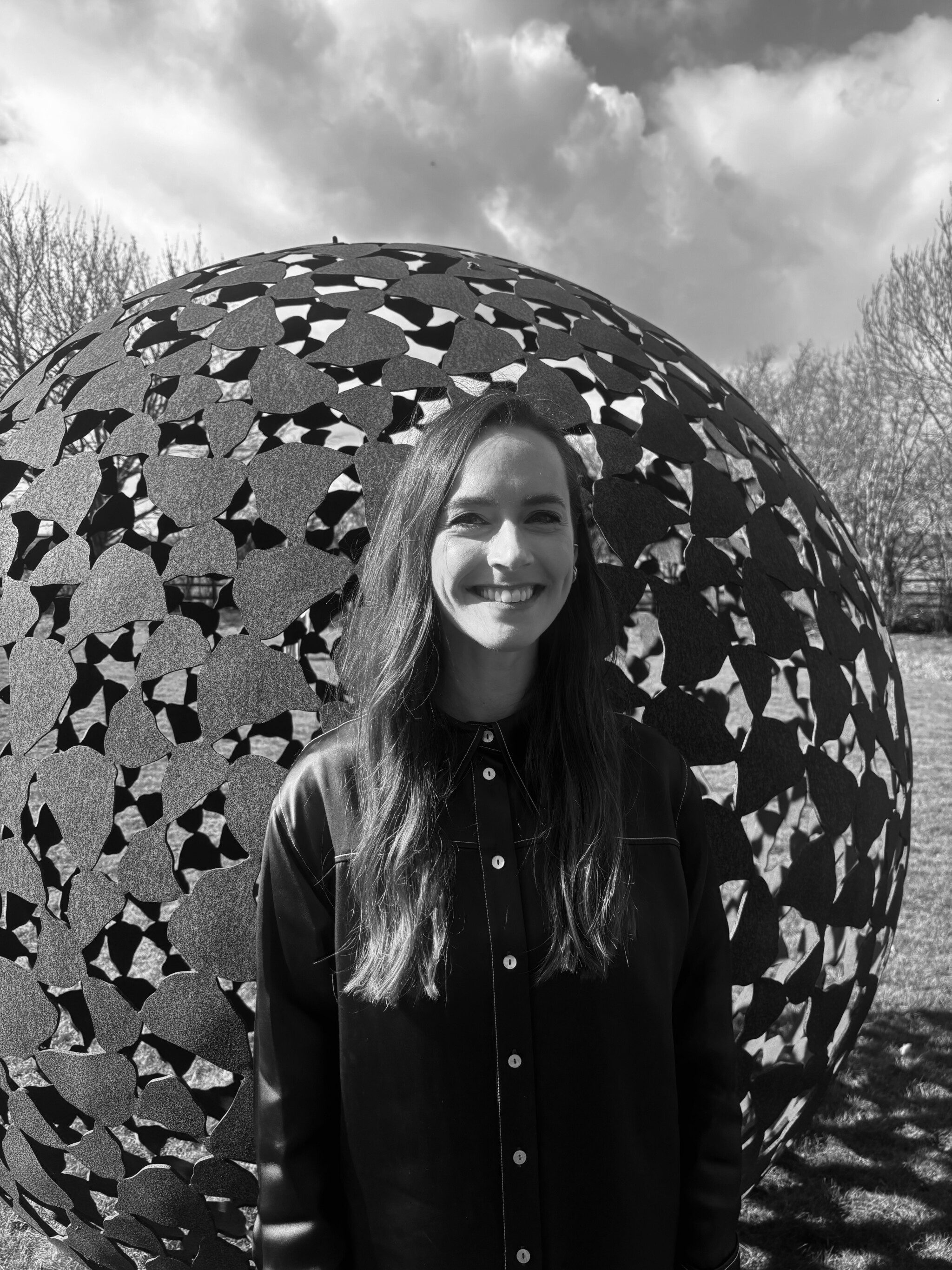 Black and white team photo