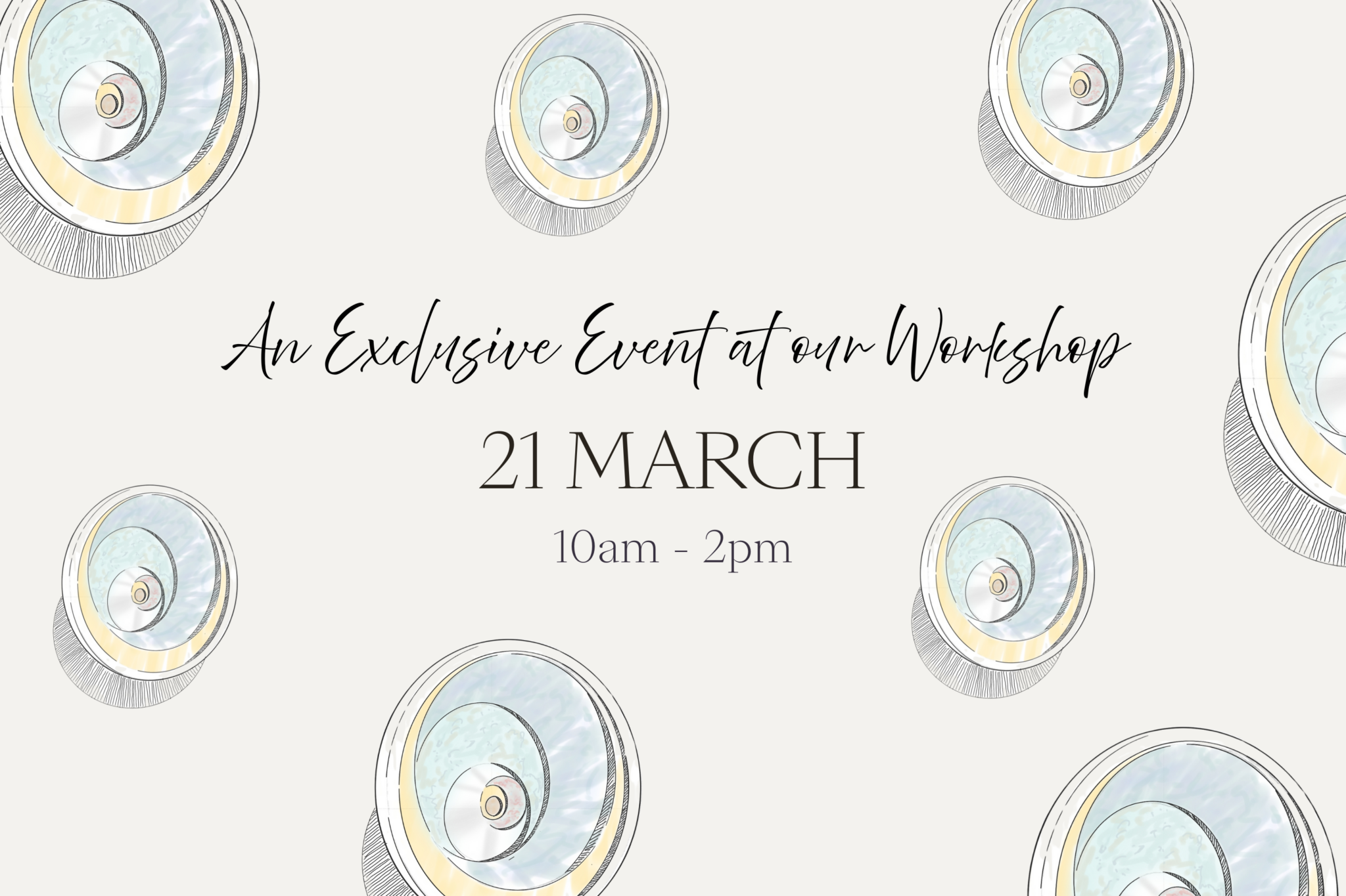 Sketch-style event invitation