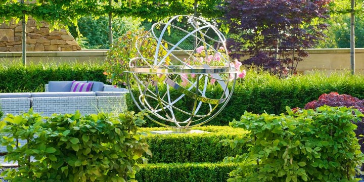 armillary hedge plinth