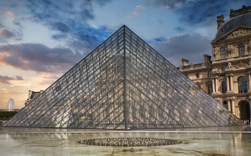 Louvre Pyramid in Paris